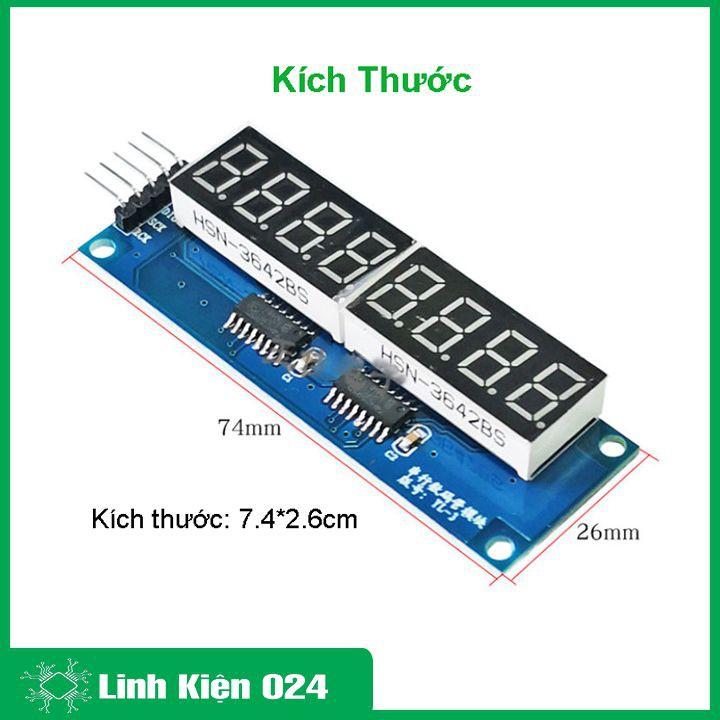 Module led 7 thanh 8 số HC595