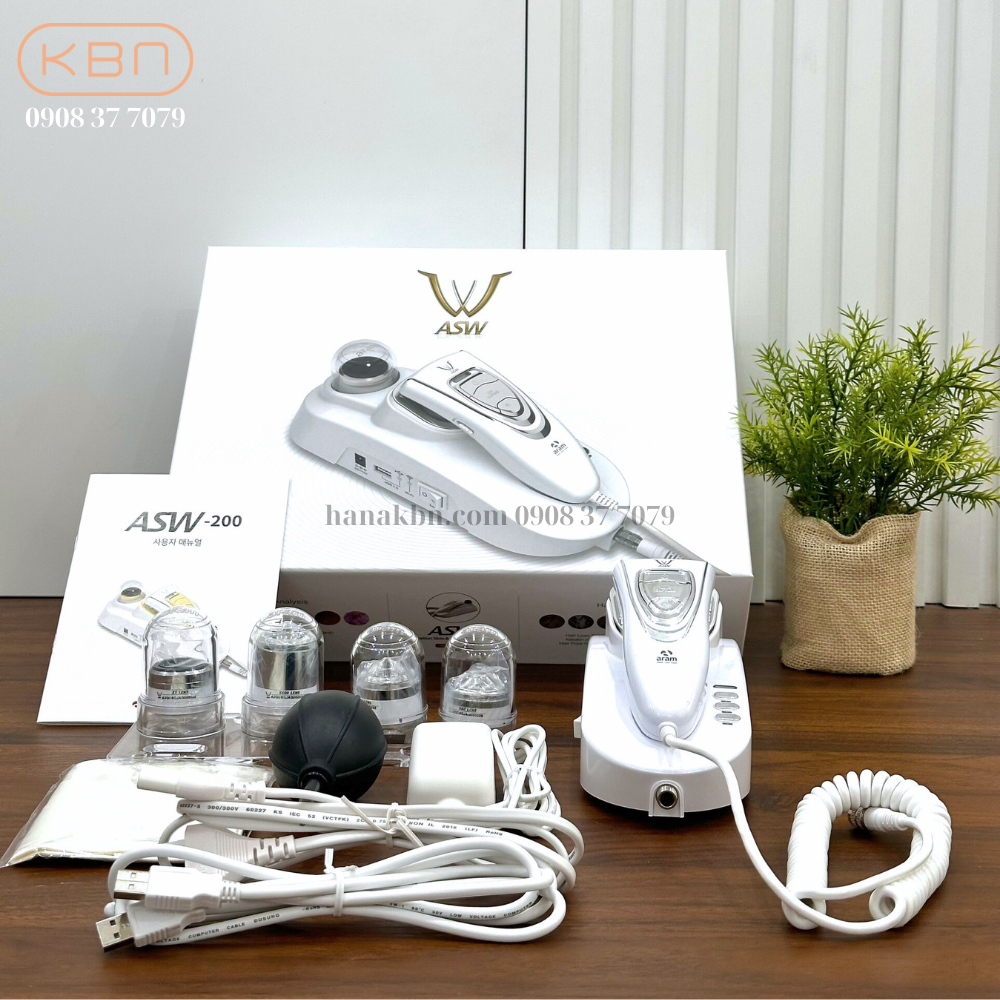 Máy phân tích da ASW - 200 thương hiệu Aramhuvis có thể soi da liễu và da đầu