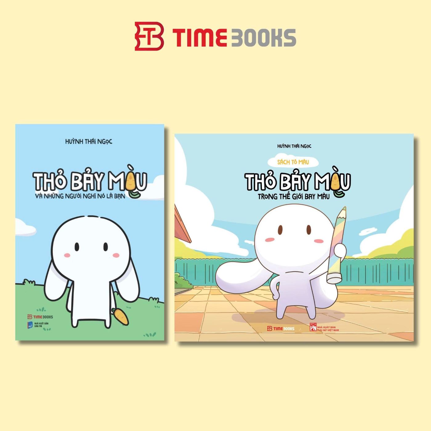 Combo 2 quyển sách Thỏ Bảy Màu Và Những Người Nghĩ Nó Là Bạn + Thỏ Bảy Màu Trong Thế Giới Bay Màu