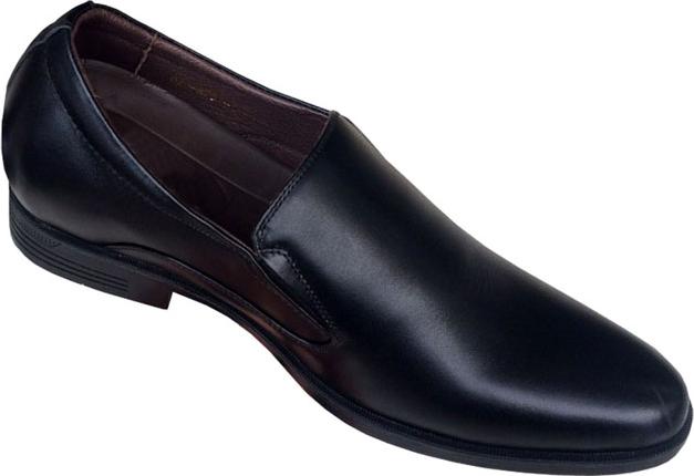 Giày nam tăng chiều cao đen da bò cao cấp TH - GT025