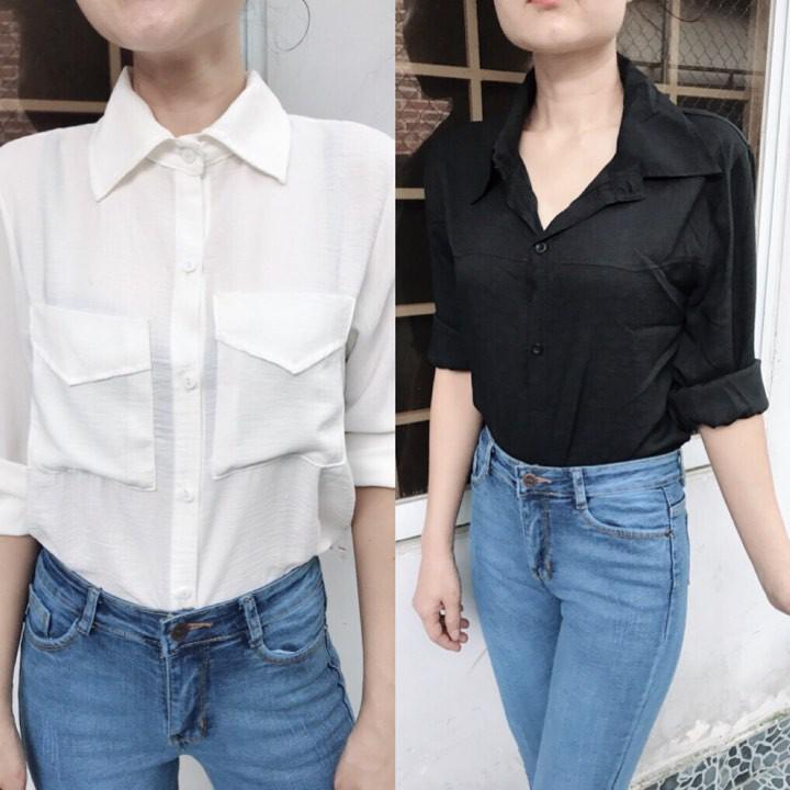 Áo sơ mi voan nữ