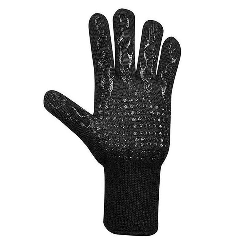 One Piece Grilling Gloves Food Grade Kitchen Barbecue Oven Glove Protective Gear Heat Resistant Silicone Cook Baking Gloves