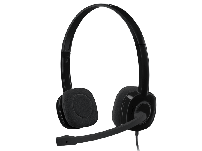 Tai nghe chụp tai có micro Logitech H151 (Đen) - Hàng Chính Hãng