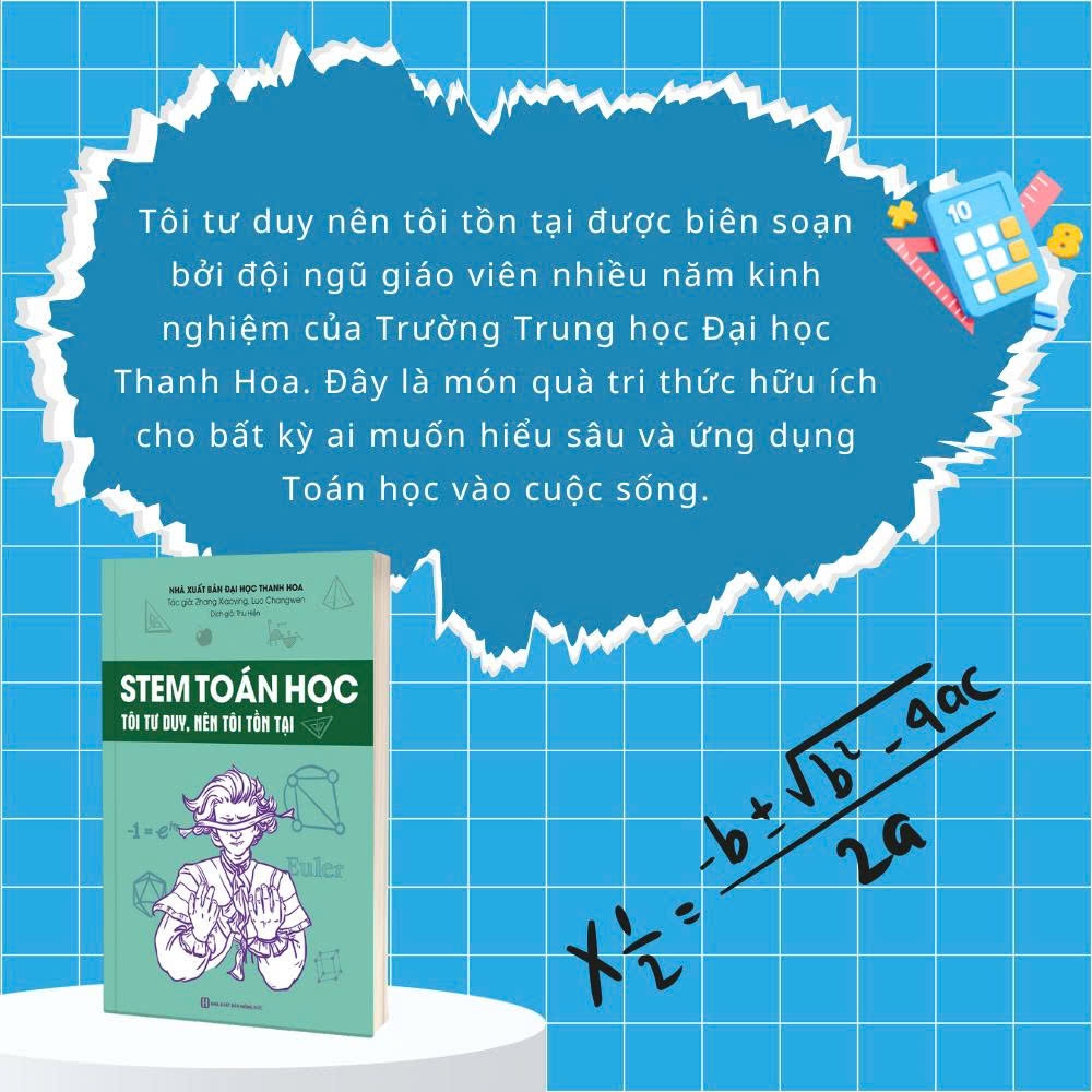 Sách - Combo STEM Toán học - Hóa học - Sinh học - Vật lý dành cho học sinh - Sách khám phá khoa học cho học sinh