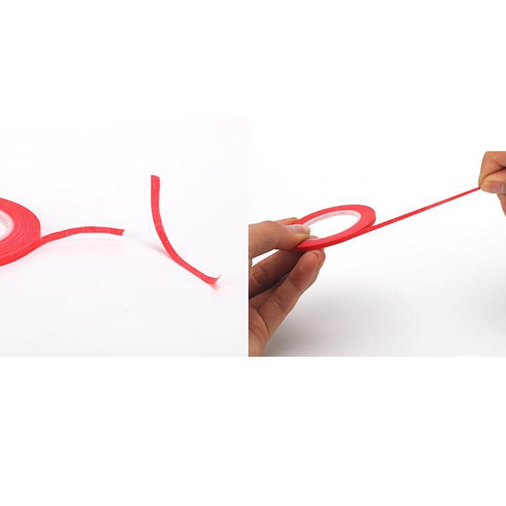 10Pcs Thin Draping Tape Marking Pattern Masking Tape Self-Adhesive Gridding Tape