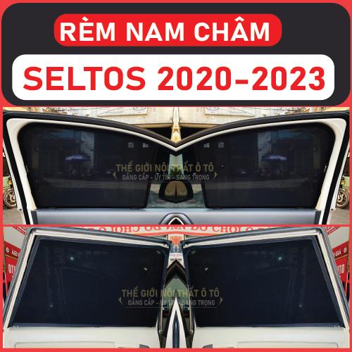 Rèm che nắng nam châm Xe Kia Seltos Bộ 4 tấm chắn nắng chuẩn form xe, nam châm hút mạnh