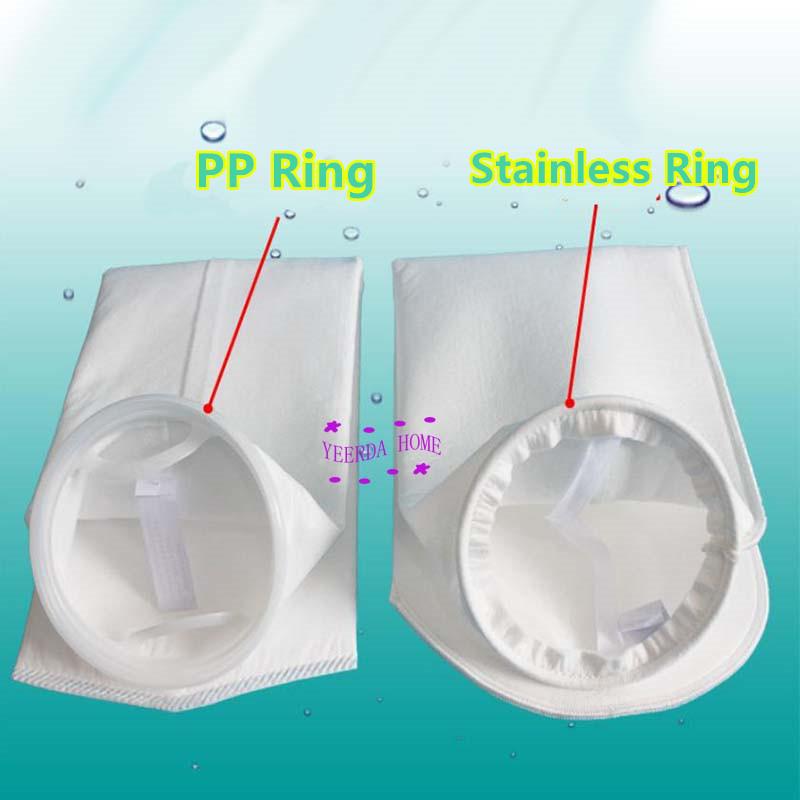 180x810mm pp/vòng không gỉ Bảo vệ môi trường Bộ lọc công nghiệp Túi bỏ túi 0,2/0,5/5/10/25/50/75/100/200/300 Micron