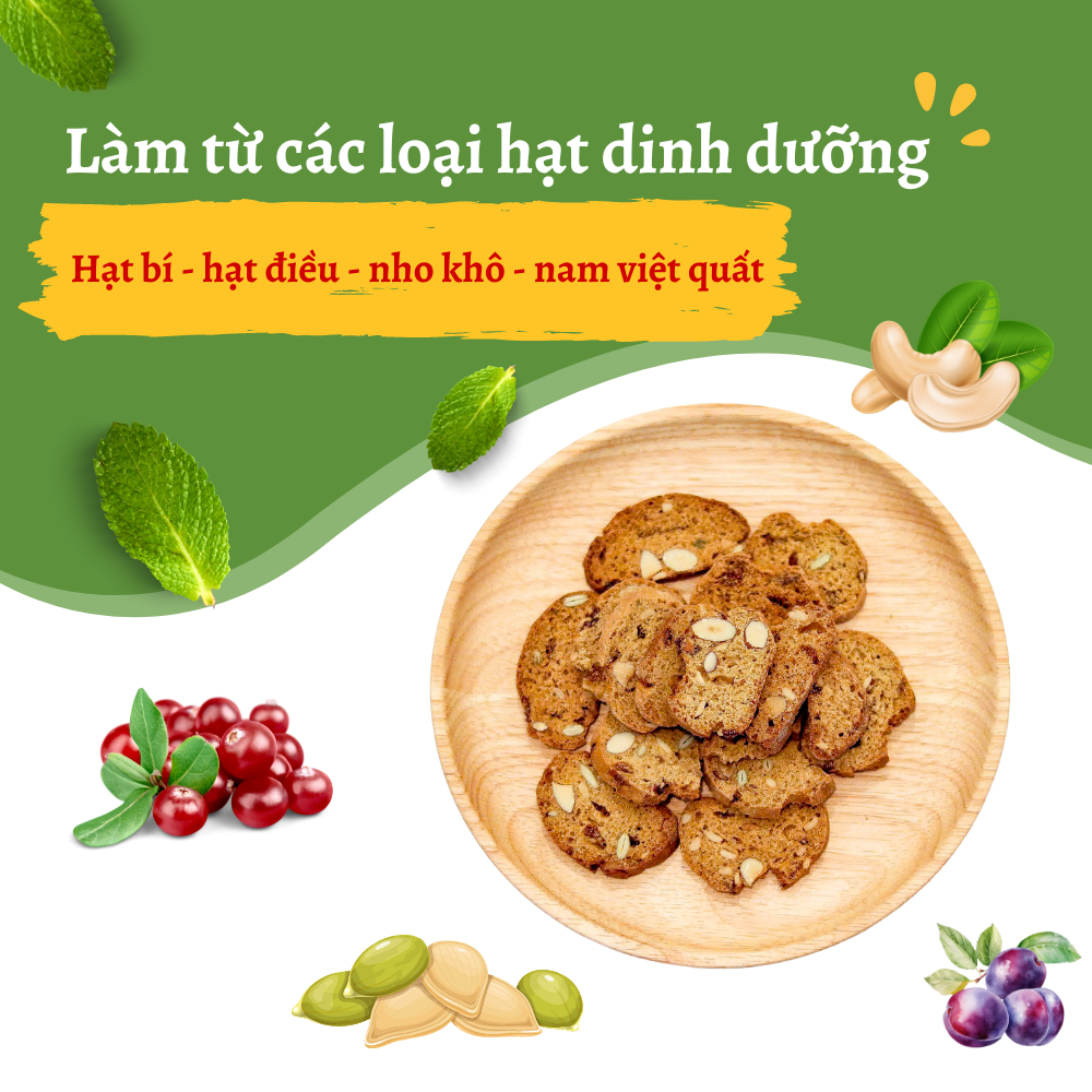 Bánh Bicoti PLAY Dinh Dưỡng Ăn Kiêng Lành Mạnh - Thanh ngũ cốc dinh dưỡng PLAY Healthy