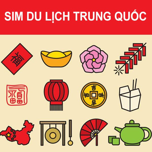 Sim 4G Du Lịch Trung Quốc 10GB/Sim Dùng Trong 10 Ngày - Hàng Chính Hãng