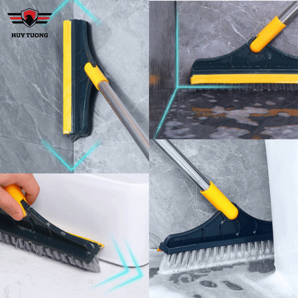 Chổi Đa Năng Vệ Sinh Nhà Tắm 2 Trong 1, Kèm Gạt Nước - Huy Tưởng