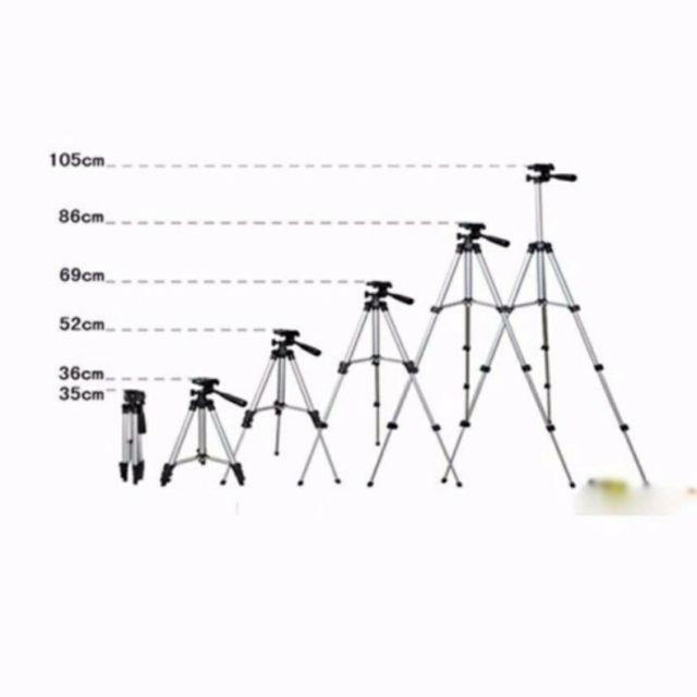 Bộ Tripod TF-3110A kèm 1 kẹp điện thoại và túi đựng h234