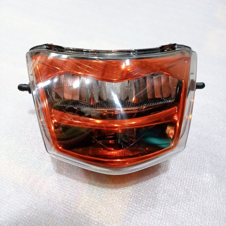 Pha đèn 2 tầng Màu Cam gắn cho xe Wave RS - Wave Anpha - Wave S100 đời 2006 đến 2016, Wave anpha 110 đời 2016 trở về sau - TKA8592