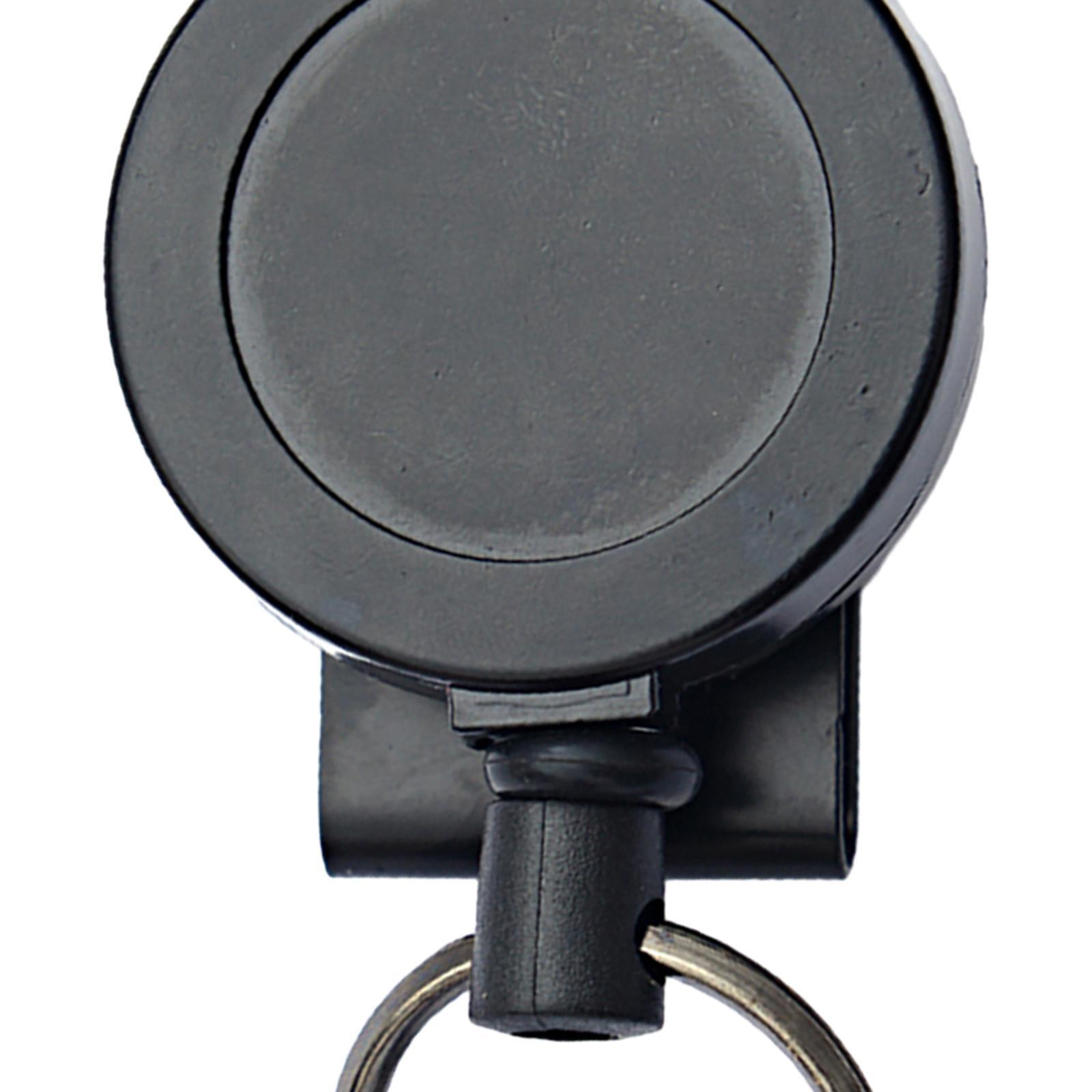 Heavy Duty Retractable Keychain Key Holder Durable Portable Retractable Reel Waist Key Chain Buckle for Outdoor Fishing