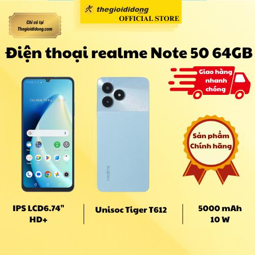 Điện thoại realme Note 50 64GB - Hàng Chính Hãng