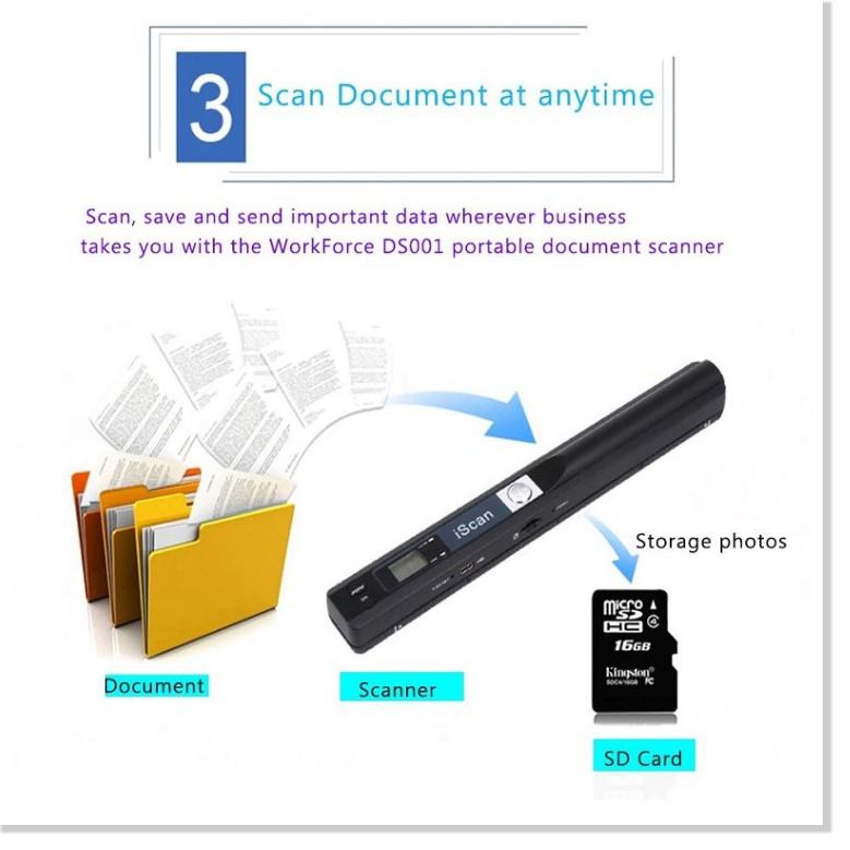 Máy Scan tài liệu cầm tay , thiết bị Scan màu di động - Gia Dụng SG