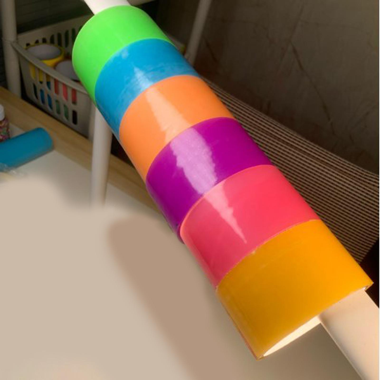 6 Pieces Sticky Ball Tapes Luminous Decorative 2.36" Wide for Adults Kids