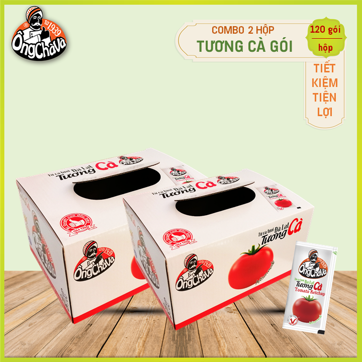 Combo 2 Hộp 240 Gói Tương Cà Ông Chà Và 10gr (Tomato Ketchup)