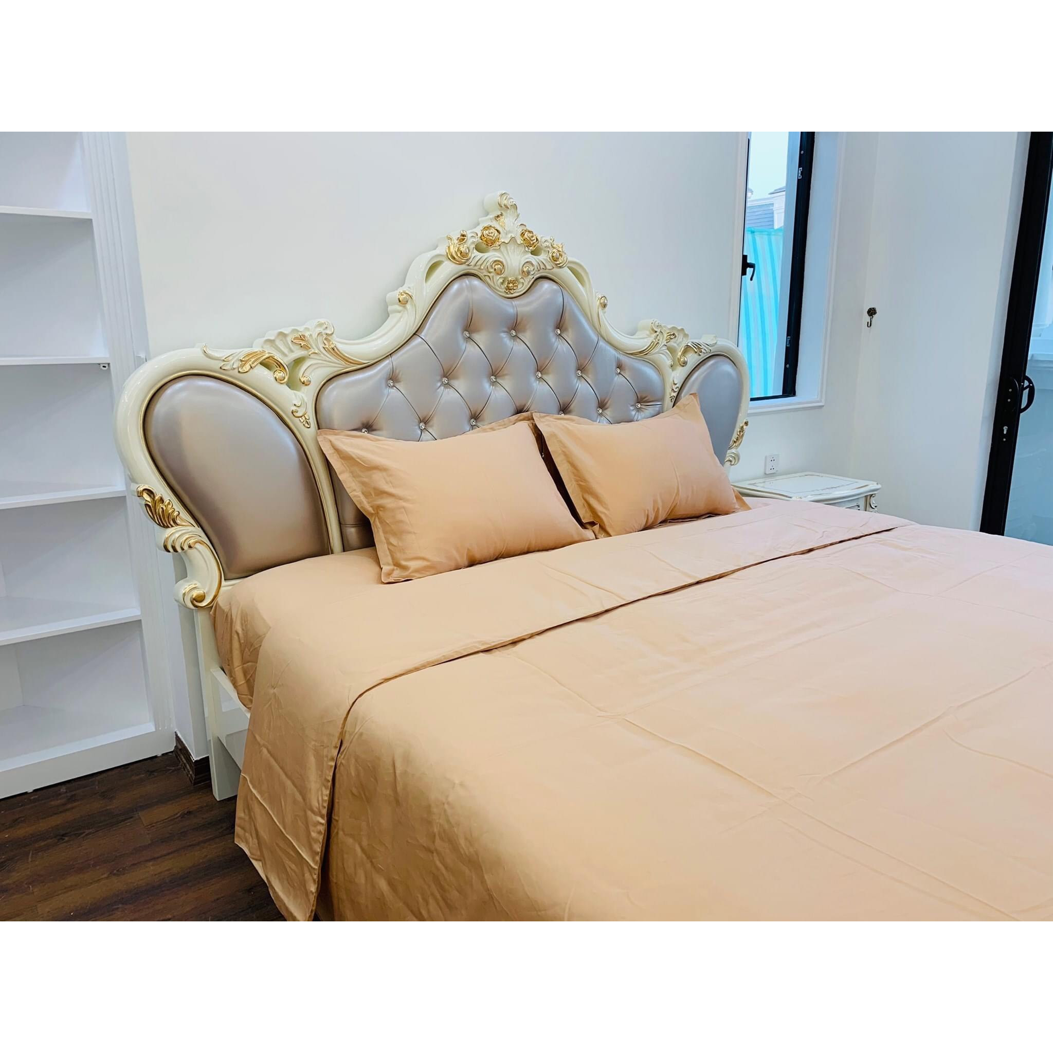 Vỏ Gối Khách Sạn 5 Sao Dada Mềm Mịn Mát - 100Cotton - Công Nghệ Nano Kháng Khuẩn - Nâu Royal - 4565