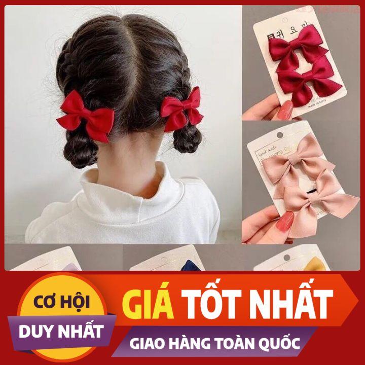 SET2 - KẸP TÓC NƠ BASIC PHONG CÁCH TIỂU THƯ ĐÁNG YÊU CHO BÉ - NUNAM SHOP