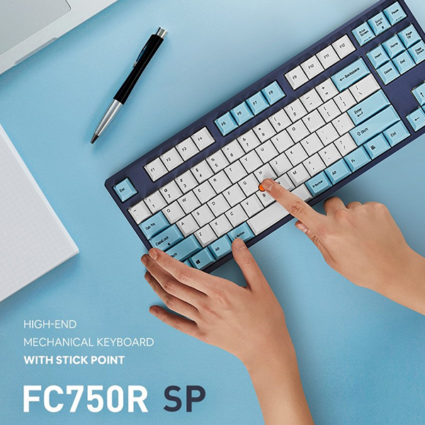 Bàn phím cơ Leopold FC750R SP White Sky Blue - Hàng chính hãng