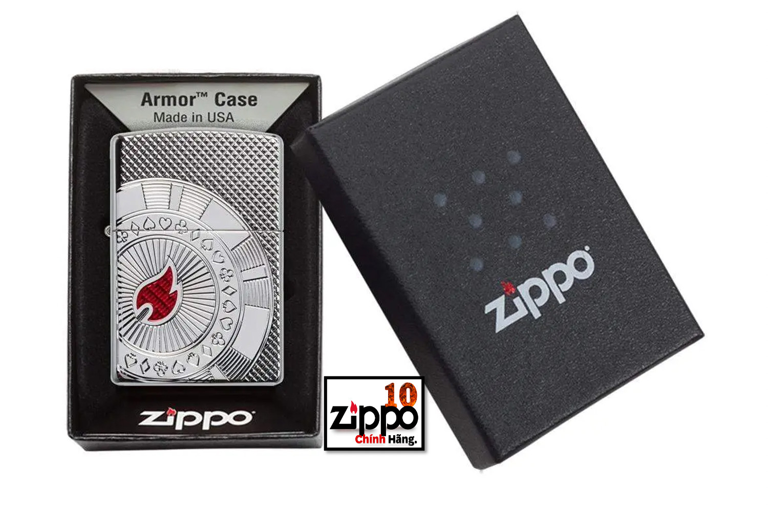 ZIPPO 49058 Armor Poker Chip Design - Chính hãng 100%