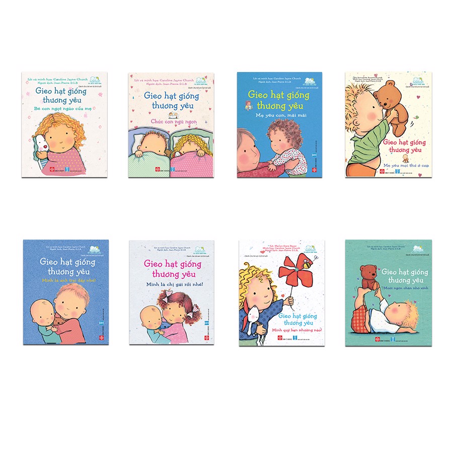 Combo 8 cuốn sách dễ thương và bổ ích cho bé: Gieo hạt giống thương yêu