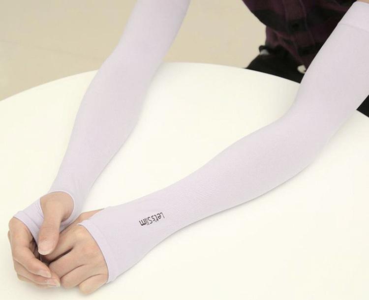 2 Đôi Găng Tay Chống Nắng Thời Trang Let Slim Trắng