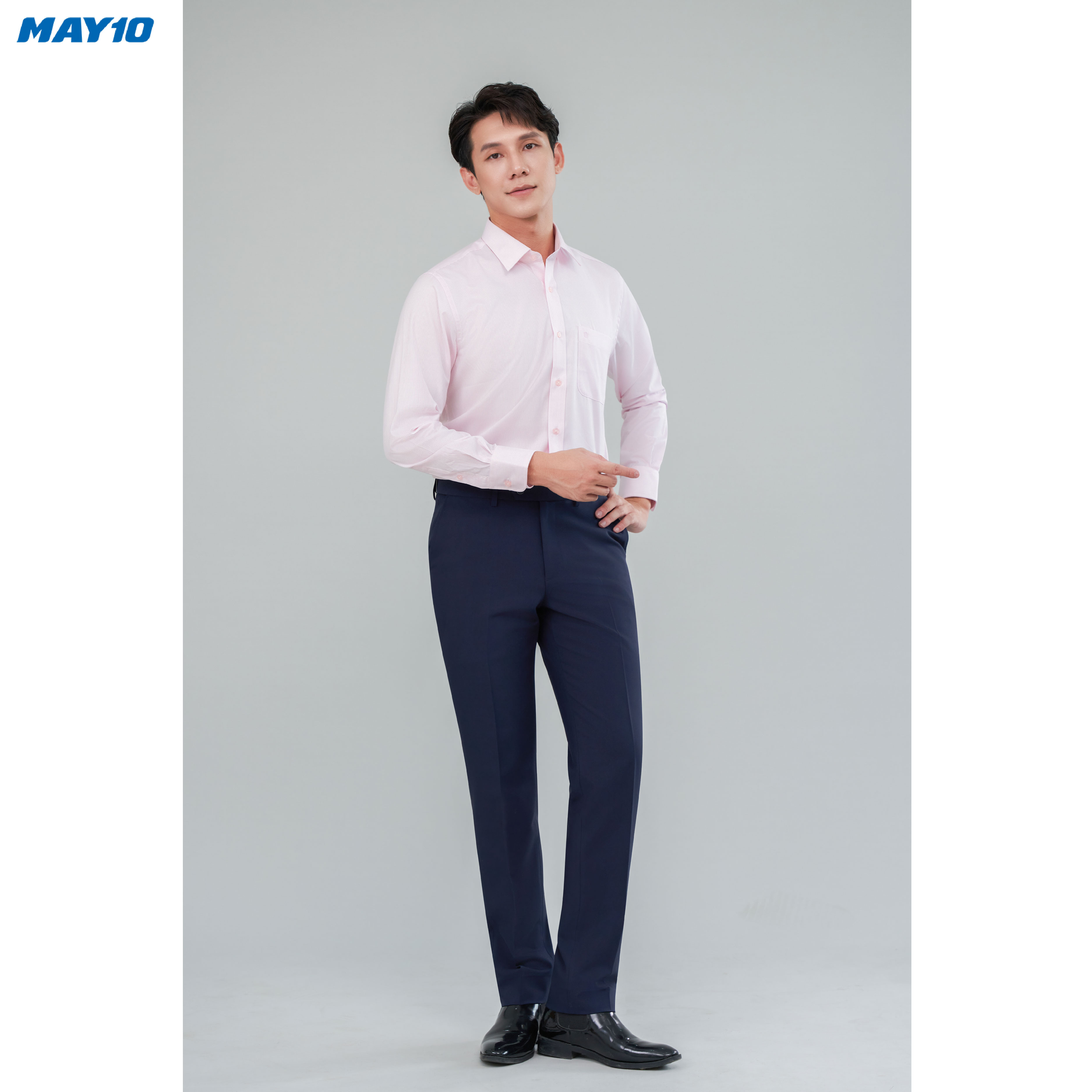 Sơ mi nam cộc tay May10 form Regular mã 010121242LT MD471