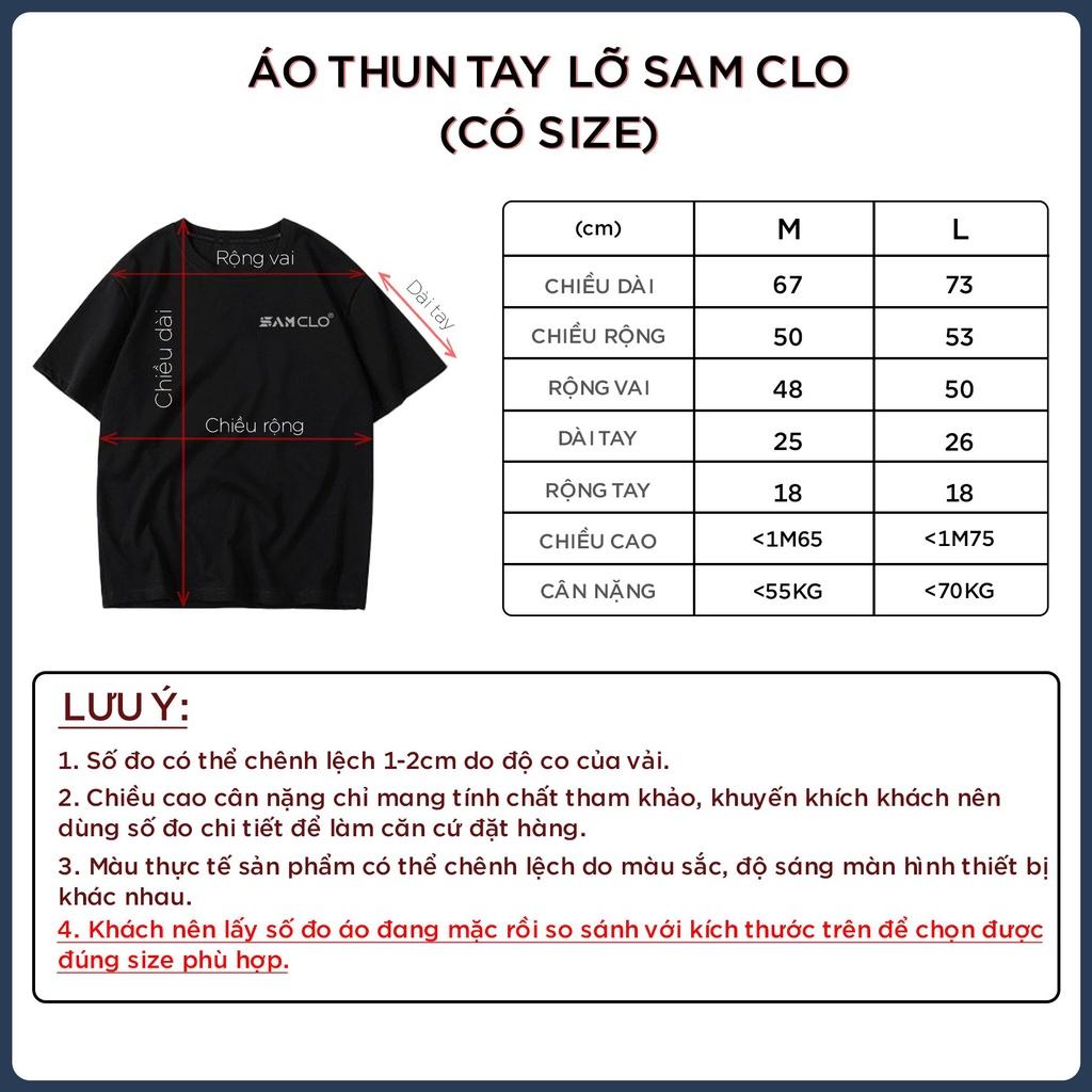 Áo thun nam nữ tay lỡ SAM CLO phông form rộng dáng Unisex, mặc lớp, nhóm, cặp in chữ SEAPEMENT