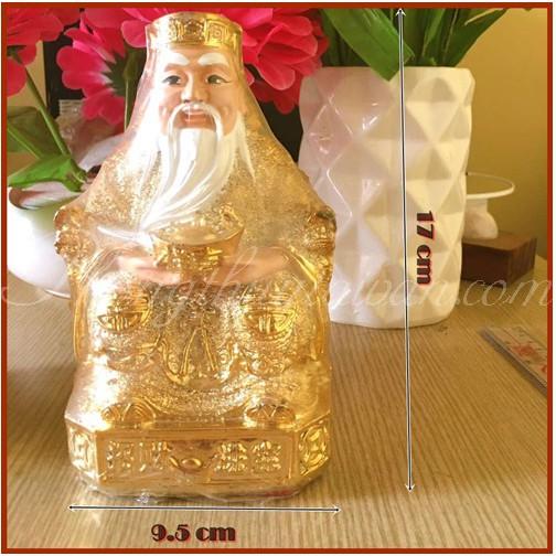 Thần tài,Thổ địa Kim sa(áo vàng) cao 15cm,18cm