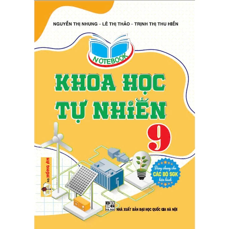 Sách - Notebook khoa học tự nhiên 9 (dùng chung các bộ sgk hiện hành) - HA