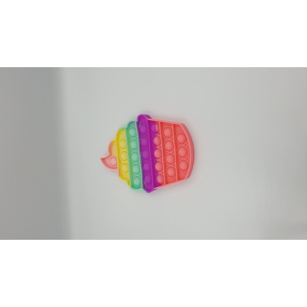 (Màu Đẹp) Pop It, Đồ Chơi Giải Tỏa Căng Thẳng,Push Pop It Fidget Toy Rainbow Color