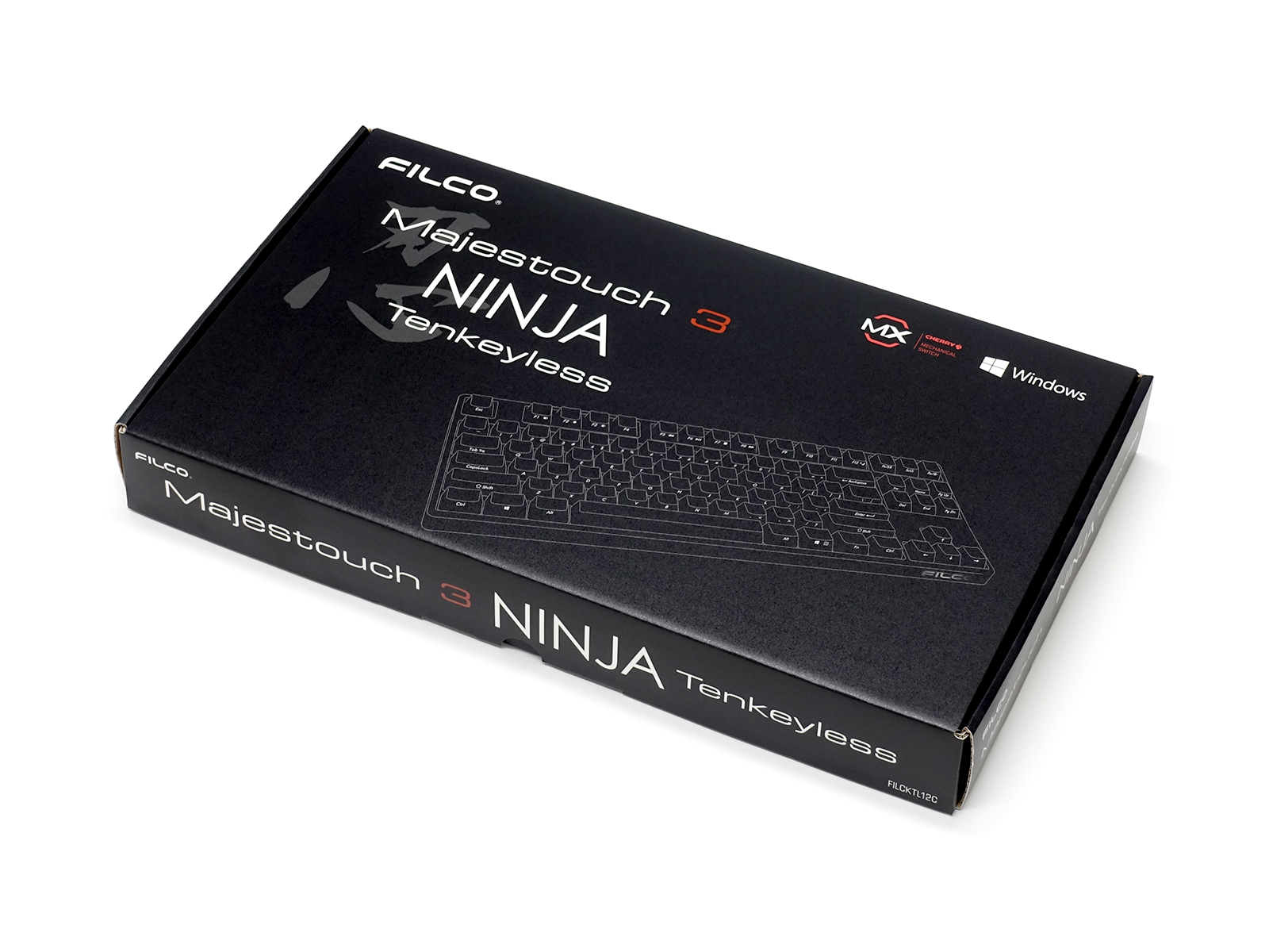 Bàn phím cơ Filco Majestouch 3 Ninja Tenkeyless - Hàng Chính Hãng