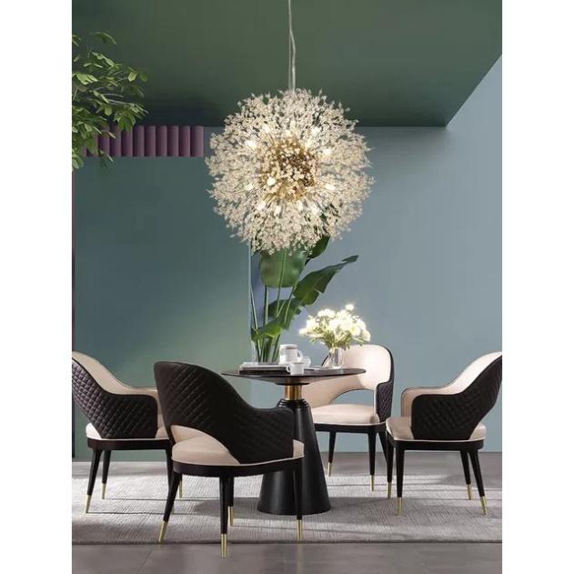 Ảnh thật - Đèn chùm bông tuyết, đèn thả trần tối tân TL045 - khuyến mại bóng led