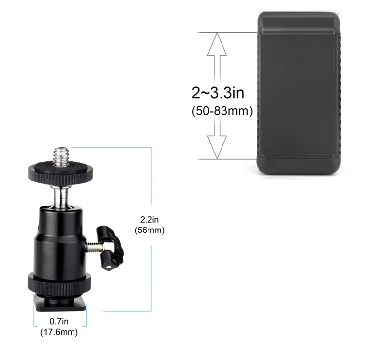 Bộ phụ kiện gắn máy quay hành động gopro lắp máy ảnh, gimbal, tay quay phim Puluz PU3006, hàng chính hãng