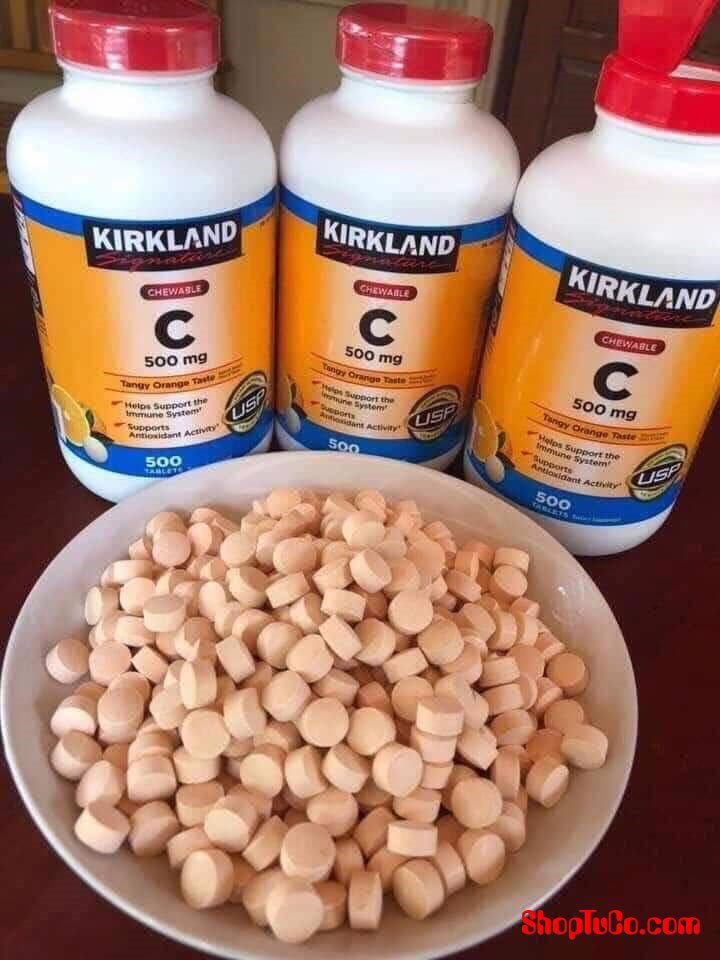 Vitamin C Kirkland Signature Mỹ Tăng cường sức đề kháng, Sáng da, làm chậm quá trình lão hóa, nhanh lành vết thương - QuaTangMe Extaste