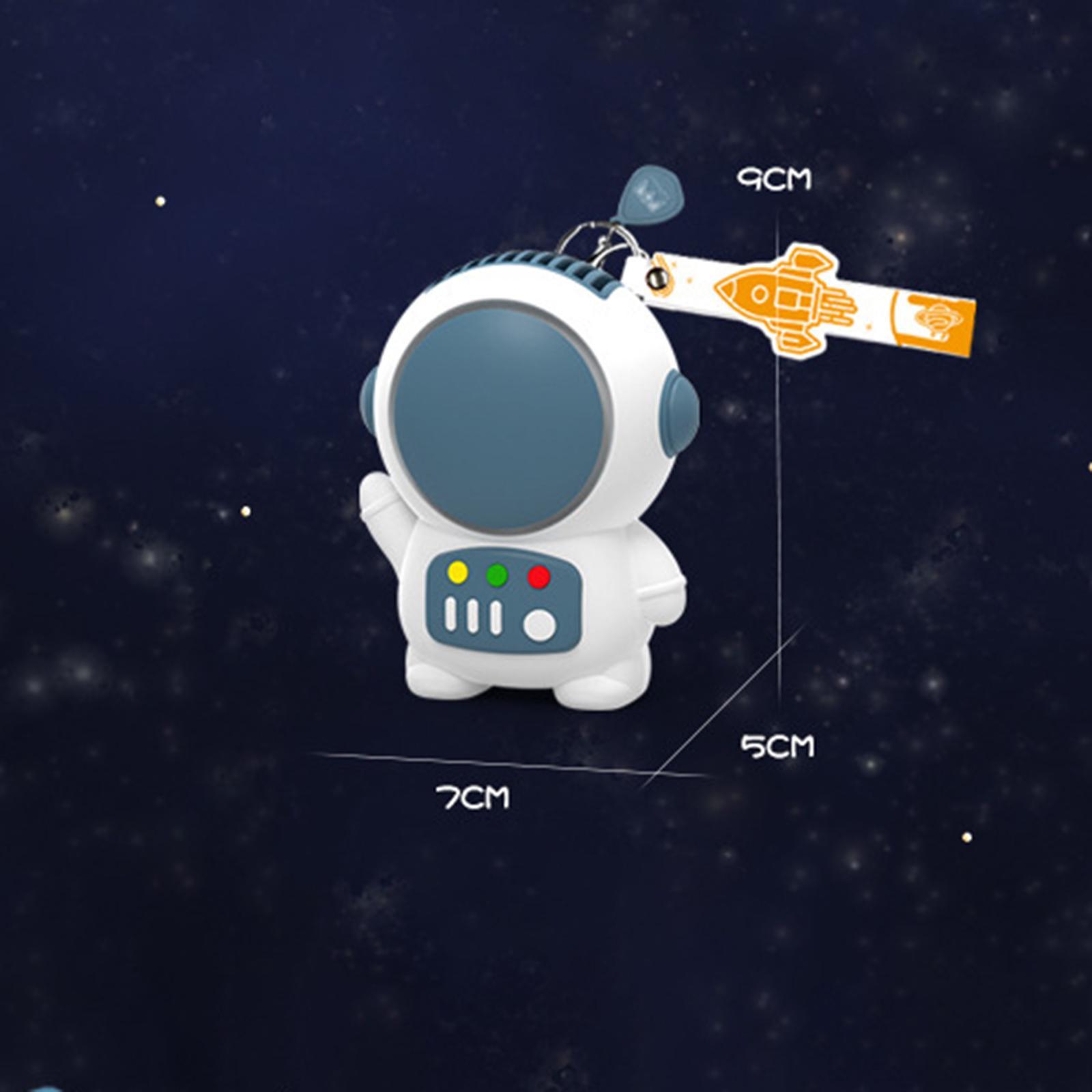 Astronaut Handheld Fan with Wrist Strap Battery Powered Rechargeable