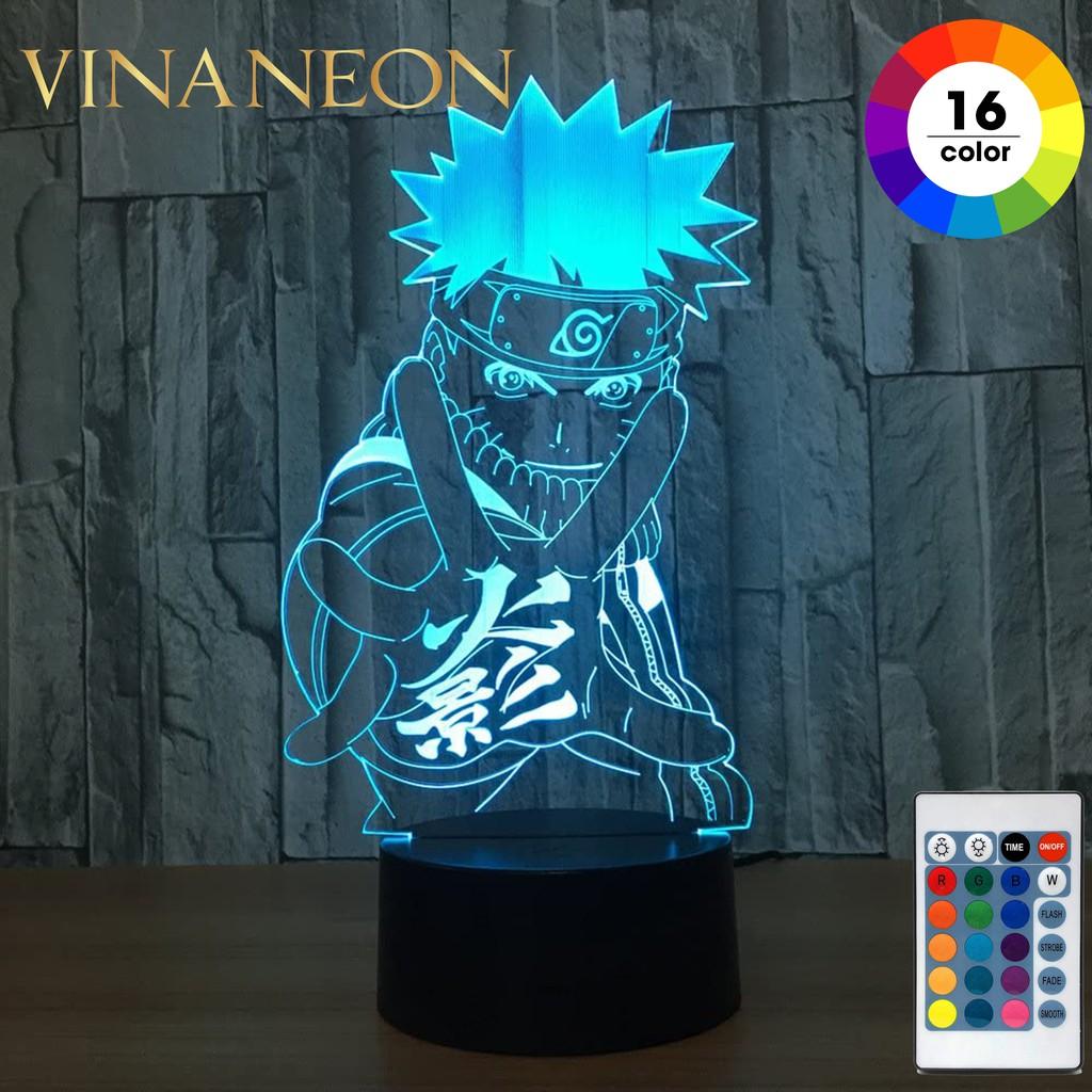 Đèn Led Trang Trí ️Đèn Trang Trí Bàn Làm Việc Nhân Vật NARUTO Đèn Neon Trang Trí 3D Anime NARUTO