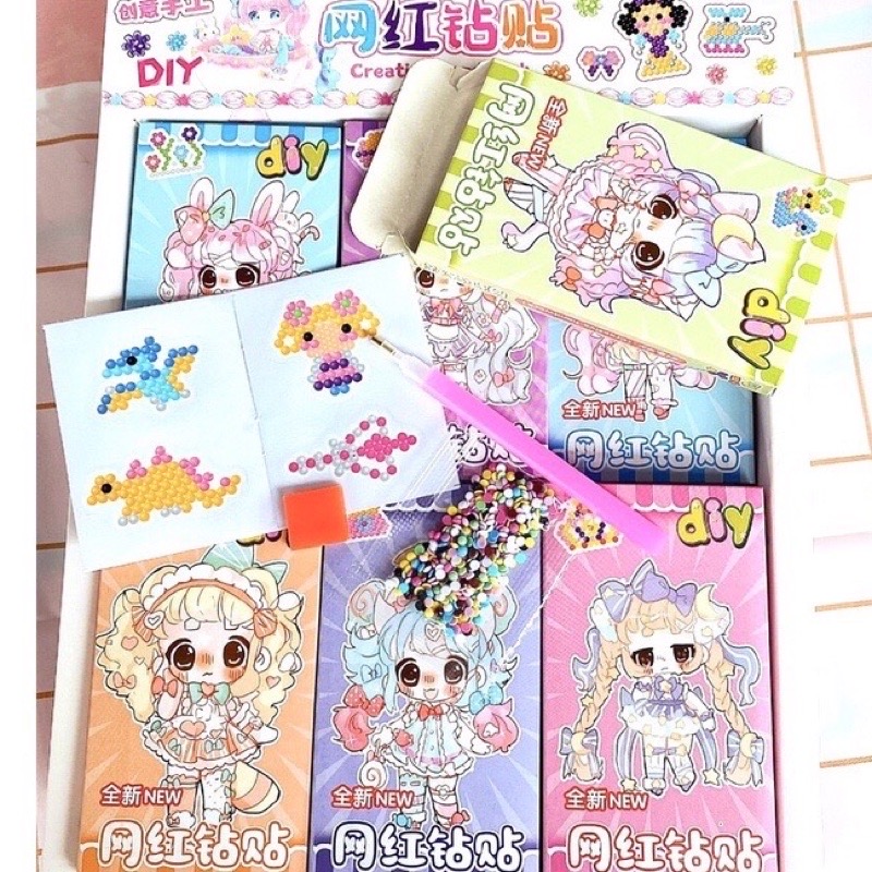 Bộ tranh đính đá 4 hình mini cho bé