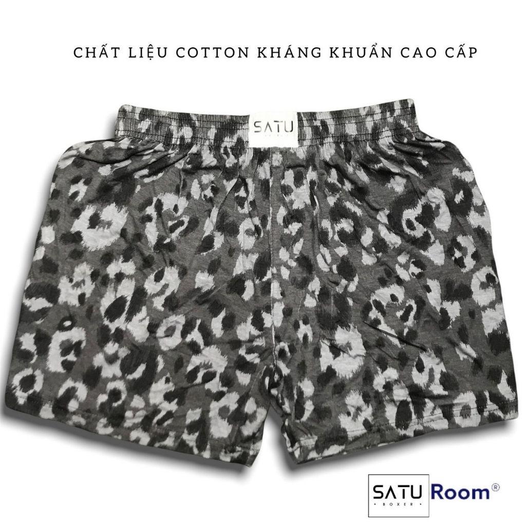 Quần Đùi Nam Nữ Mặc Nhà Tắm Biển Quần Ngủ SATU Vải Thun Cotton Co Giãn Thoải Mái Thoáng Mát