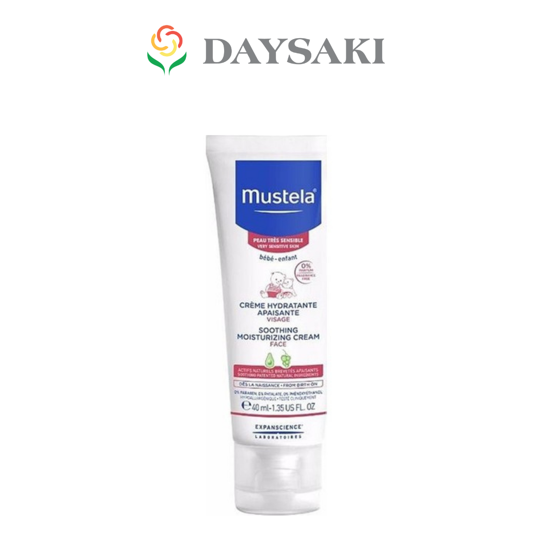 Mustela Kem Dưỡng Da Soothing Moisturizing Cream (40ml)