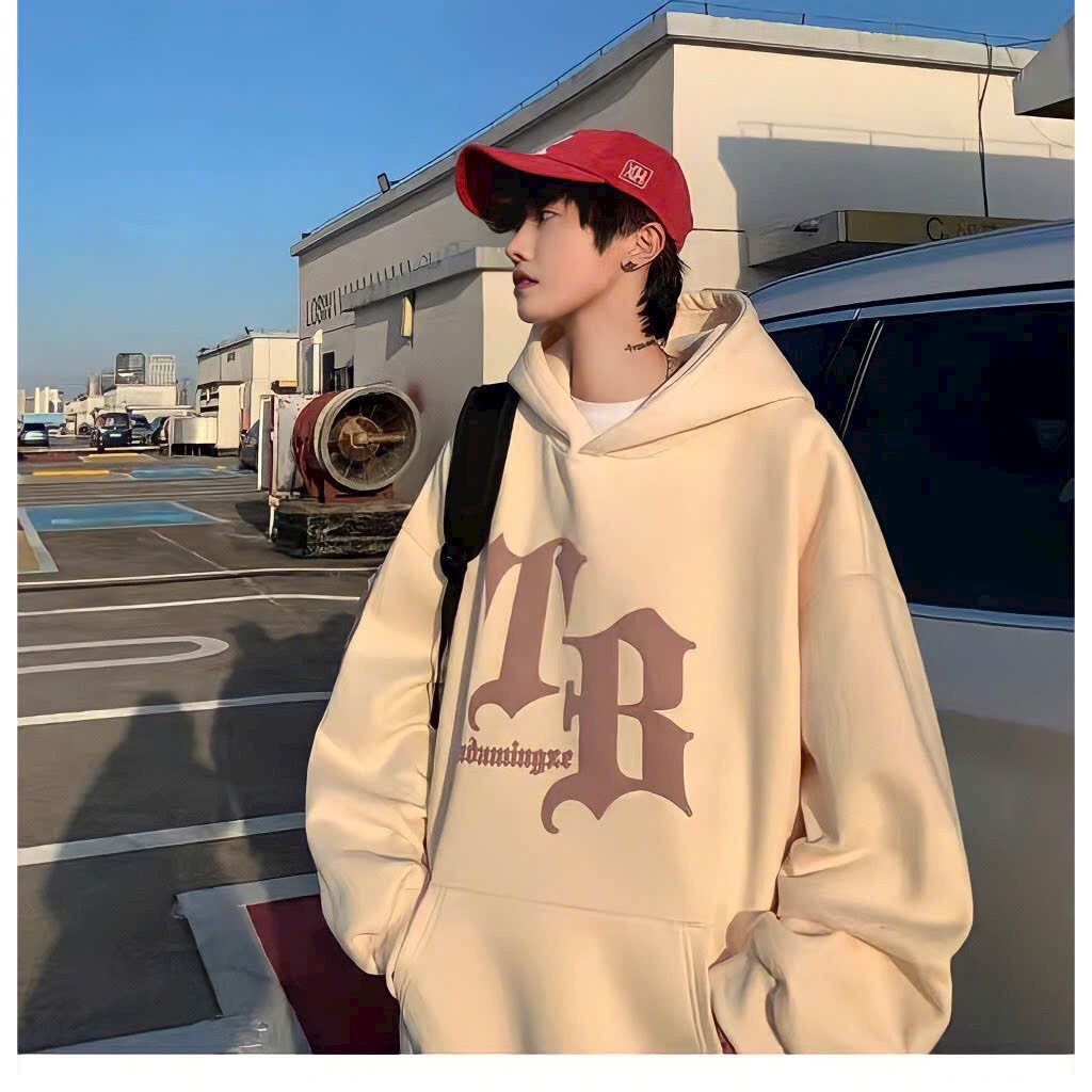 Áo nỉ hoodie nữ form rộng cute hàn quốc in chữ IB, Áo Hoodie Tay Dài In Chữ Tiếng Anh Thiết Kế Độc Đáo Phong Cách Âu Mỹ Thời Trang Thu Đông Cho Nam Và Nữ