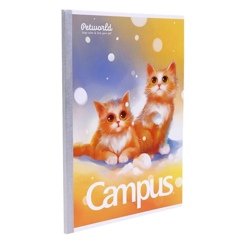 Vở Pet World - 4 Ô Ly 96 Trang ĐL 70g/m2 - Campus NB-APEW96 (Mẫu Màu Giao Ngẫu Nhiên)