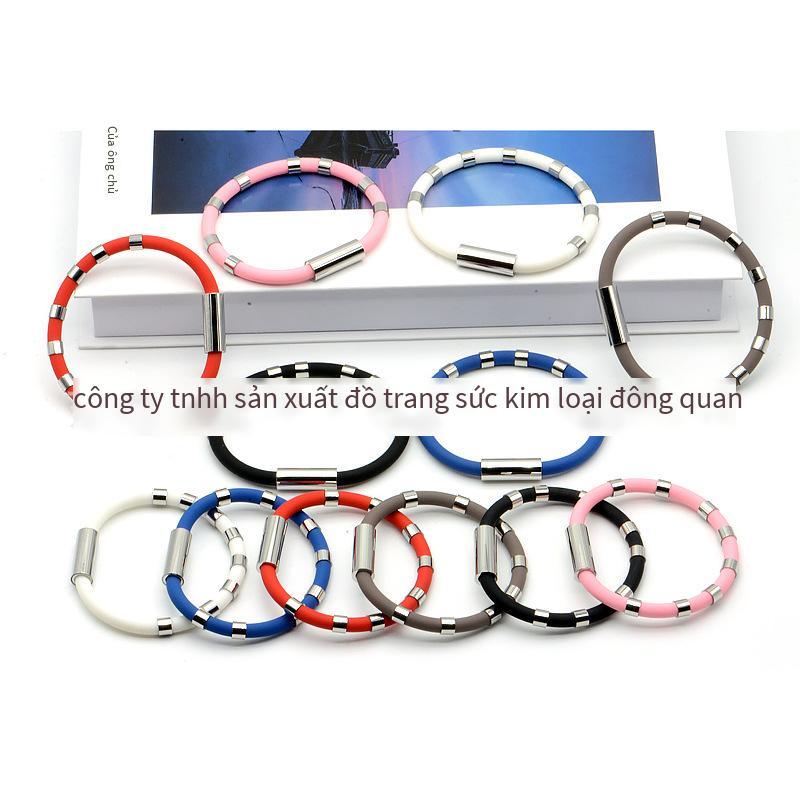 Ưu đãi đặc biệt Vòng tay chống tĩnh điện không dây silicon Nhật Bản và Hàn Quốc Vòng đeo tay 8 vòng cân bằng năng lượng cho nam và nữ Vòng đeo tay thể dục thể thao