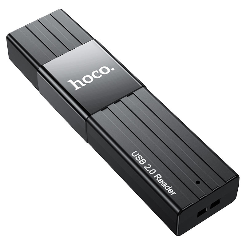 Đầu đọc thẻ nhớ 2.0 Hoco HB20 Mindful - hỗ trợ khe microSD/SD (Hàng chính hãng)