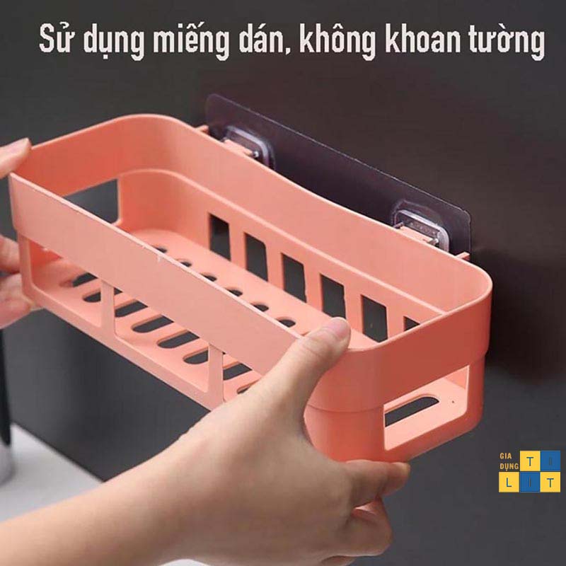 Kệ Nhựa Đựng Đồ Nhà Tắm,Nhà Bếp Hút Chân Không Siêu Chắc Mã KHC1622