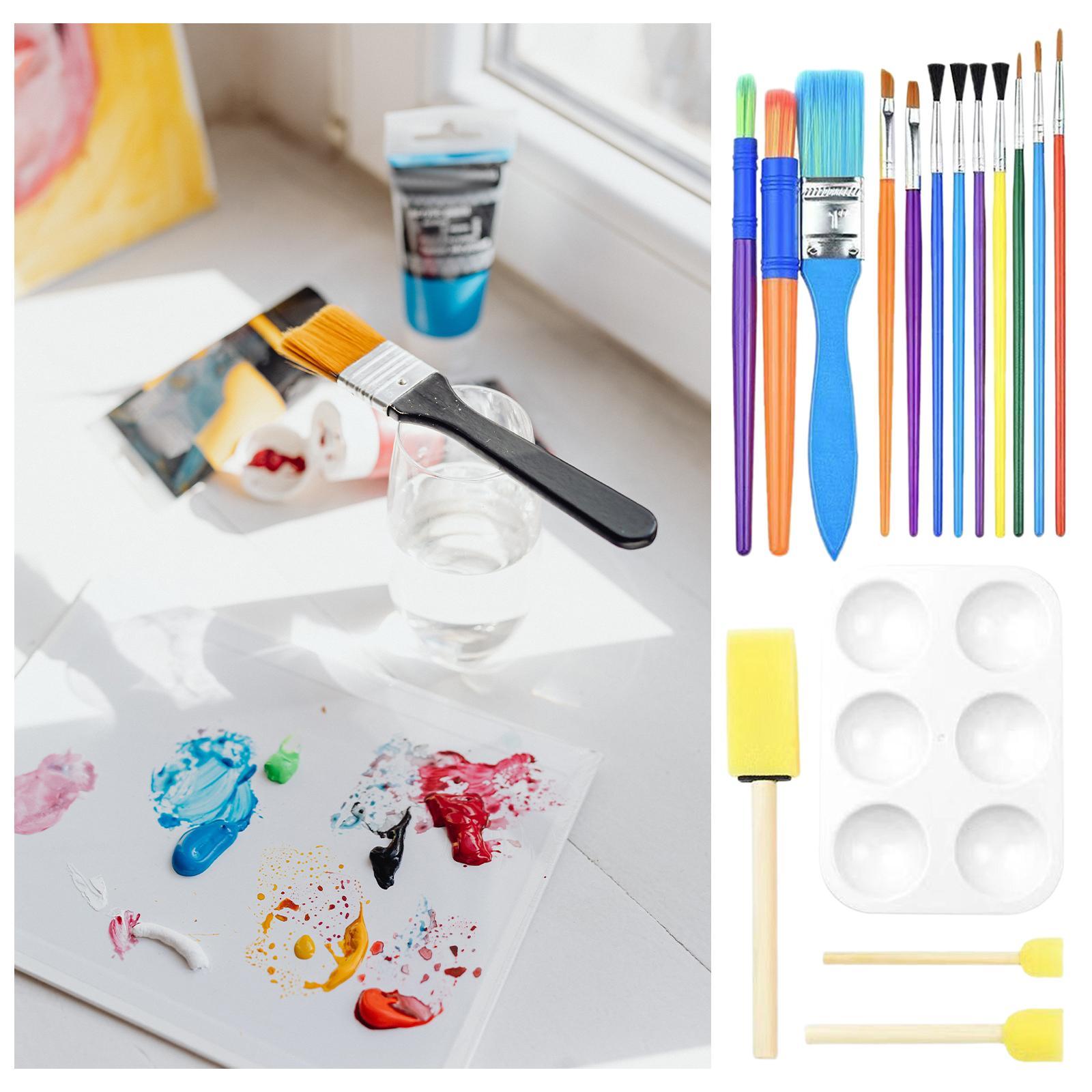 Paint Brushes with  Supplies for Painting Canvas DIY Crafts