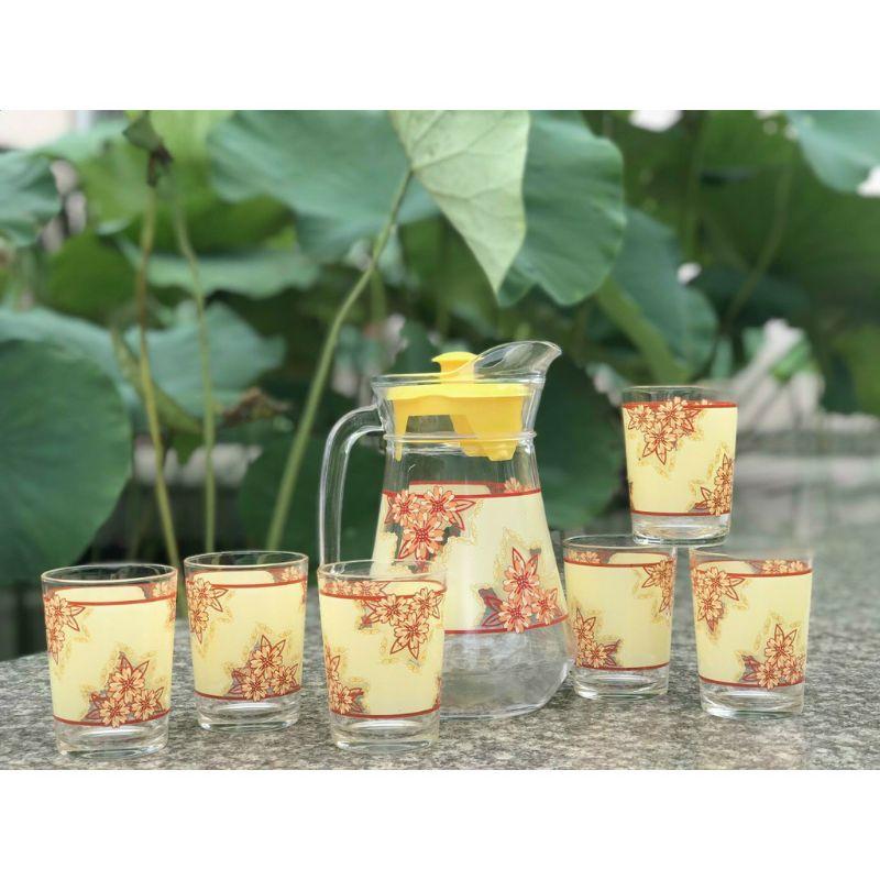 Bộ bình cốc thủy tinh Thái Lan chịu nhiệt