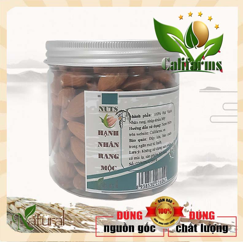 Hủ 250g Hạnh Nhân Mỹ không vỏ đã rang sấy