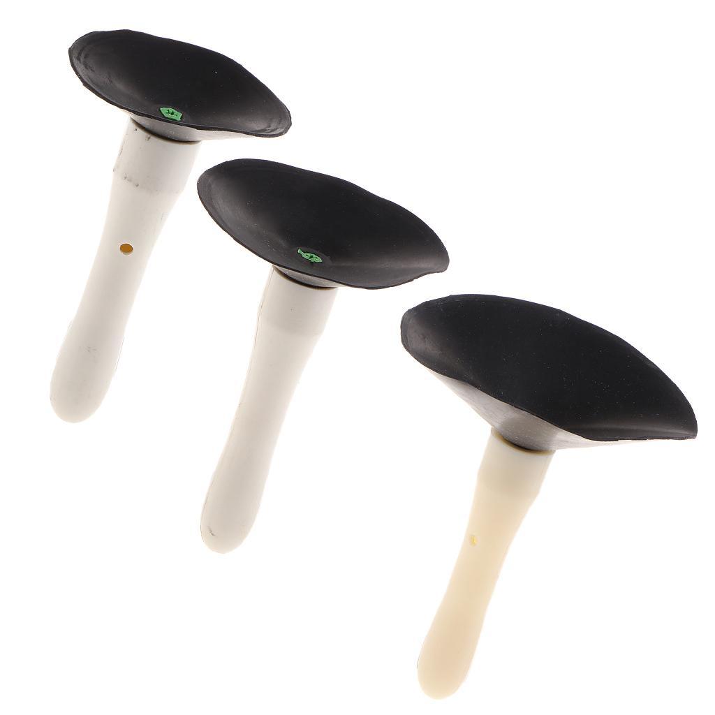 3X Plastic Pottery Dipping Tool Glazing Ware Suction Cup for DIY Handicrafts